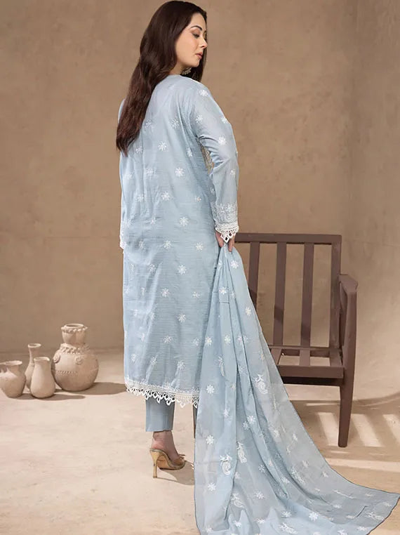 Uraan Embroidered Lawn Collection 2024 By Manizay (M-10)