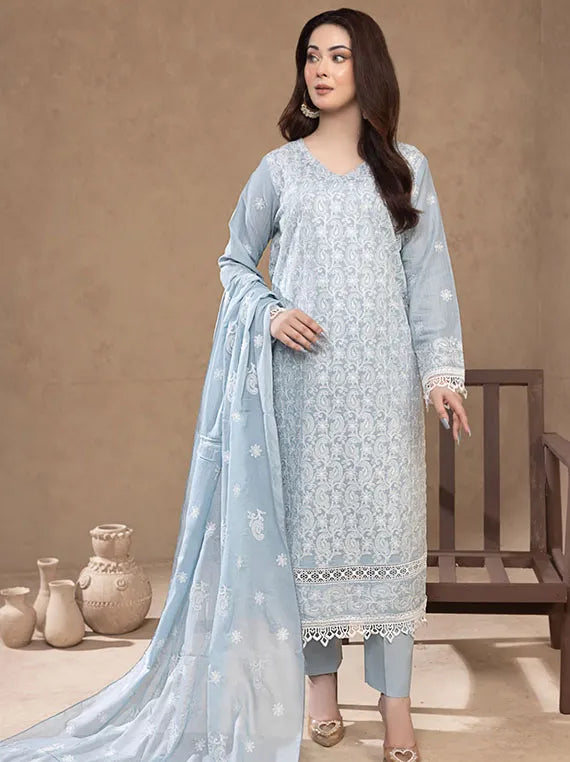 Uraan Embroidered Lawn Collection 2024 By Manizay (M-10)