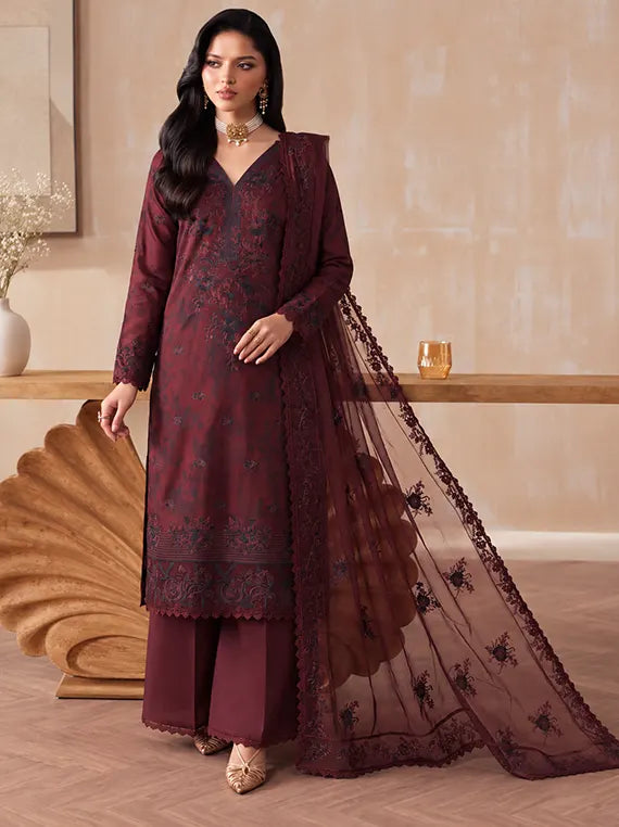 VIRSA by Azam Arts Viscose Embroidered Unstitched Collection'26 (D-2491)