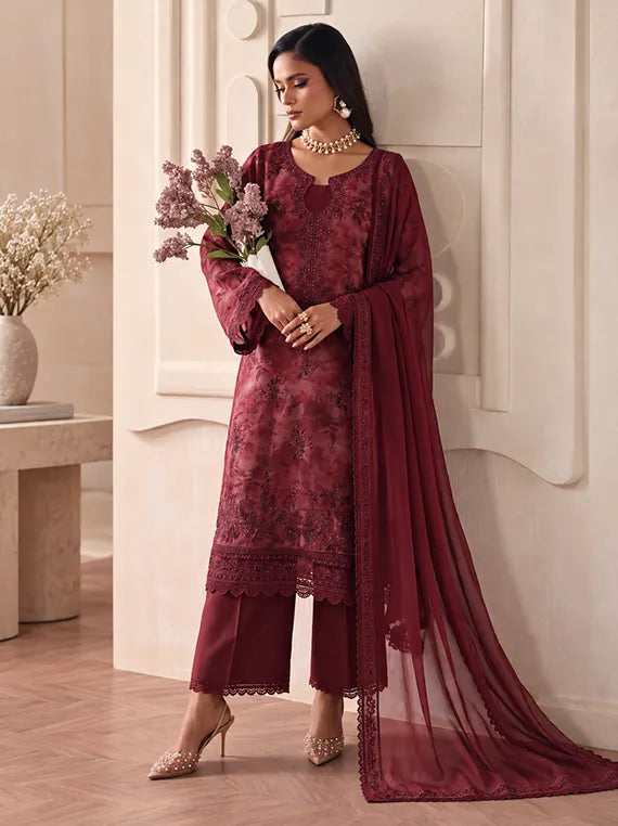 VIRSA by Azam Arts Viscose Embroidered Unstitched Collection'26 (D-2495)