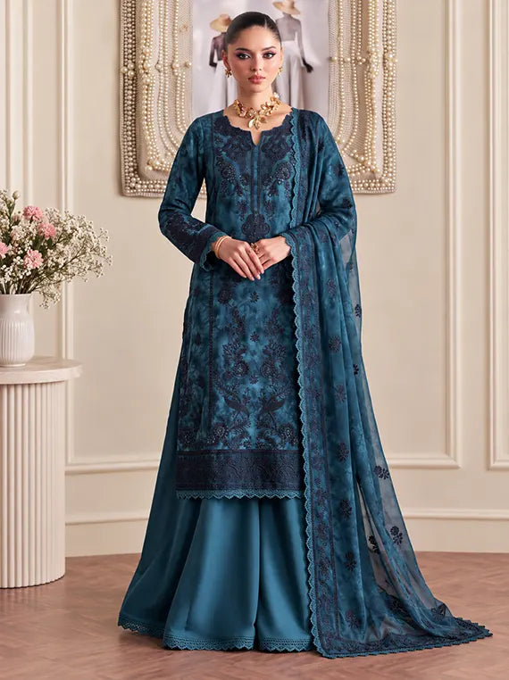 VIRSA by Azam Arts Viscose Embroidered Unstitched Collection'26 (D-2498)