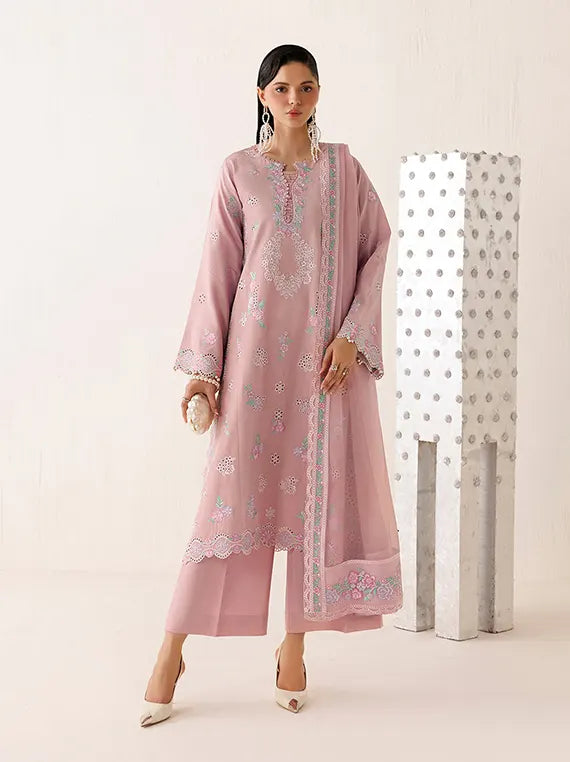 Veira by Farasha Unstitched Embroidered Raw Silk'26 (02-Opaline Poise)