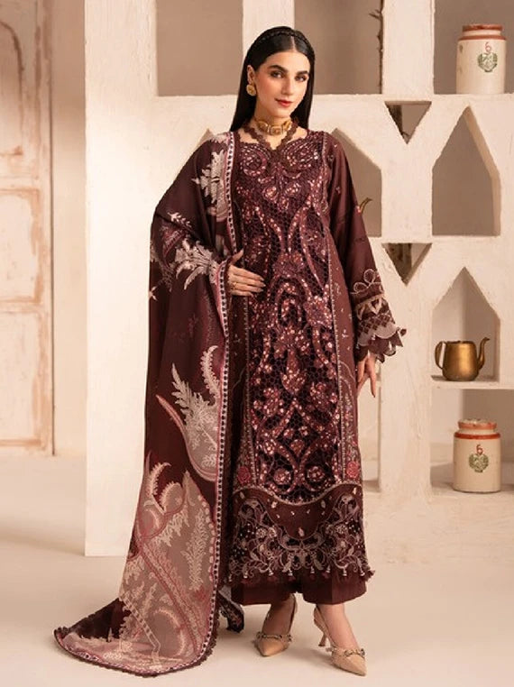 Veranda by Parishay Embroidered Karandi Unstitched Collection'26 (VR-08)
