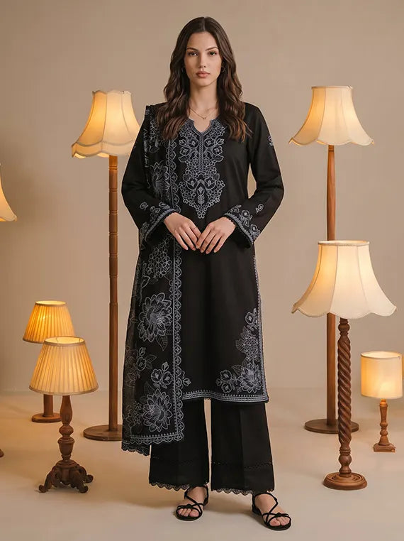 Viaba By Sanam Saeed Embroidered Karandi Unstitched Collection'26 (ELISE)