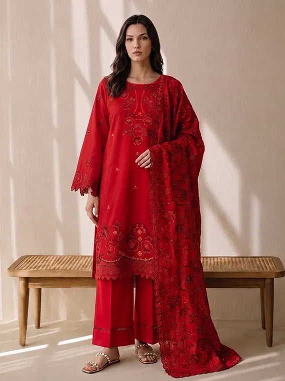 Viaba By Sanam Saeed Embroidered Karandi Unstitched Collection'26 (MUSE)