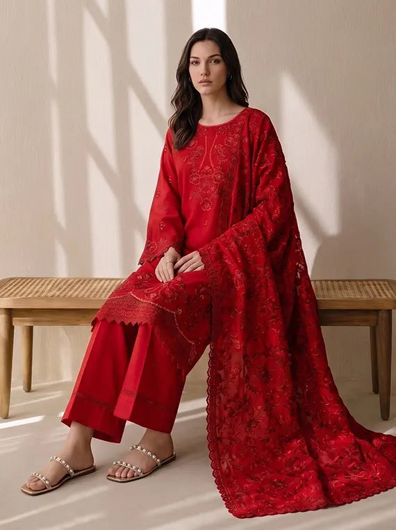 Viaba By Sanam Saeed Embroidered Karandi Unstitched Collection'26 (MUSE)