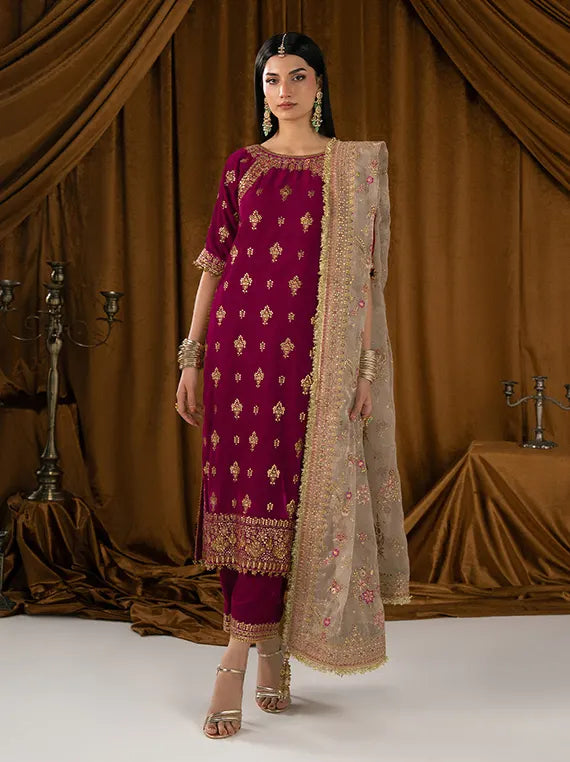 Virsa by Alizeh Unstitched Embroidered Velvet Collection'26 (2282-Atash)