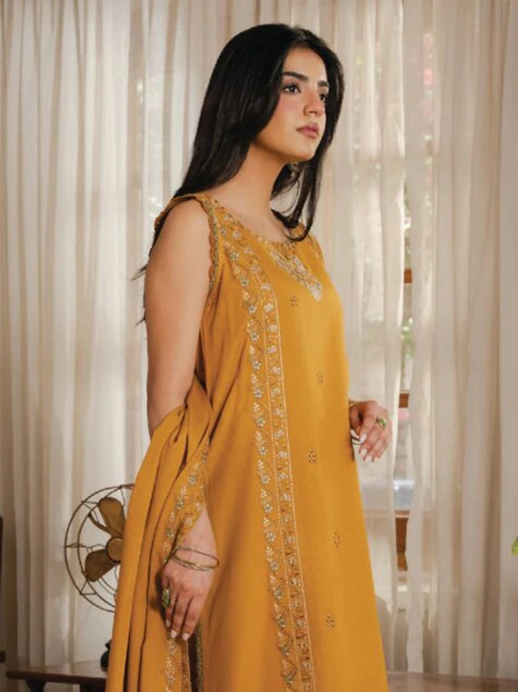 Virsa by CINQ Embroidered Karandi Unstitched Winter'26 (02-MEHER)