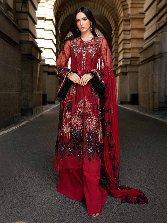 Majestic Muse Wedding Collection 2026 by Umar Poshak (Maria-B-D6-Red)