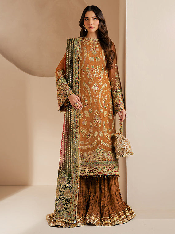 Baroque Festive Embroidered Unstitched Collection'26 (WF'25-08)