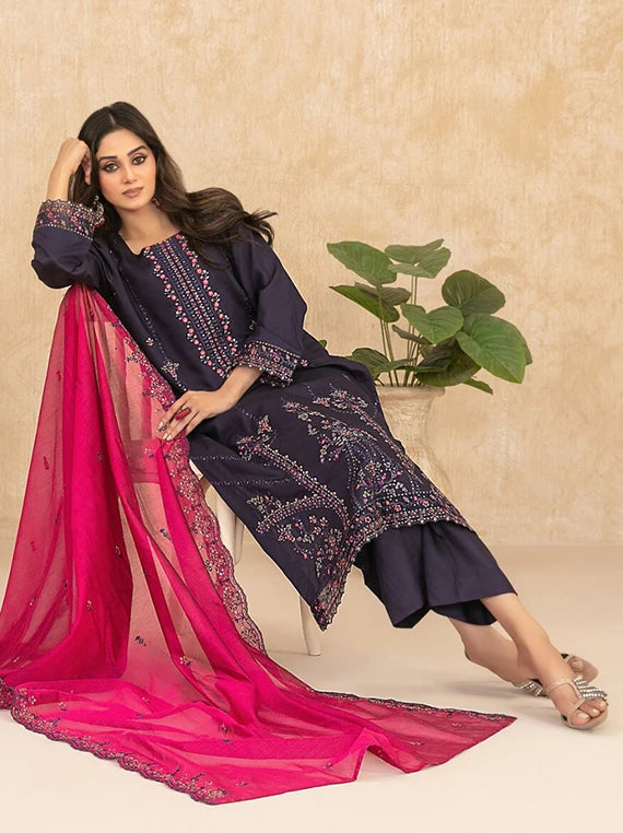 WYRA by Tawakkal Fabrics Embroidered Viscose Unstitched Collection'26 (D-5866)