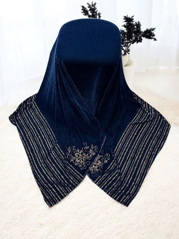 Warm &amp; Soft Luxury Zig Zag Velvet Shawl Edit 2025 (25DS21-02)