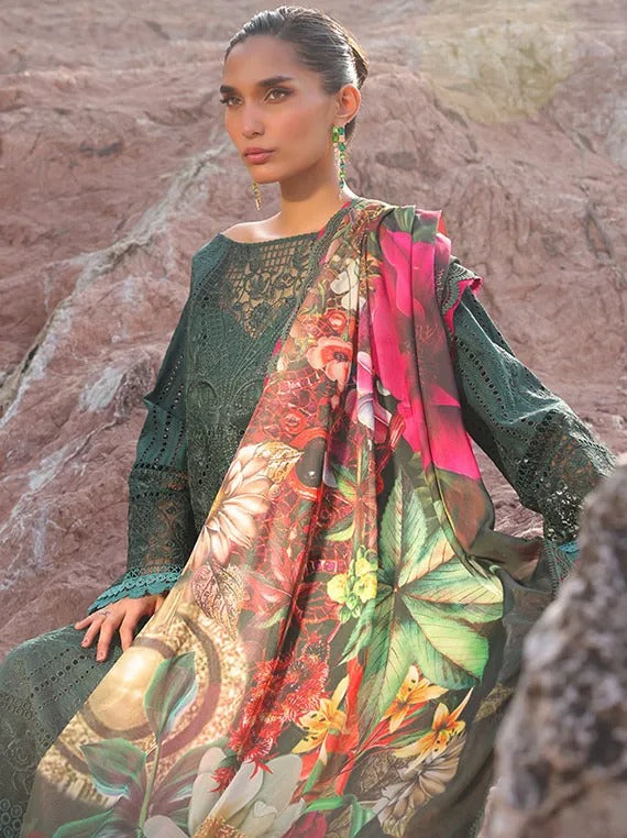 Hania Luxury Lawn Collection 2025 By Imrozia (SL-77-A-Rameen)