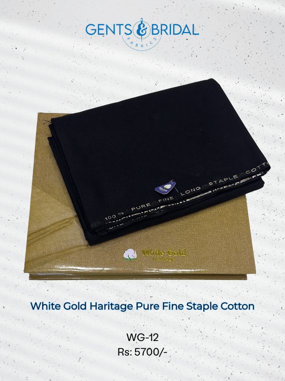 White Gold Haritage Pure Fine Staple Cotton Edit 2025 (WG12-03)