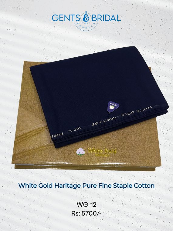 White Gold Haritage Pure Fine Staple Cotton Edit 2025 (WG12-04)