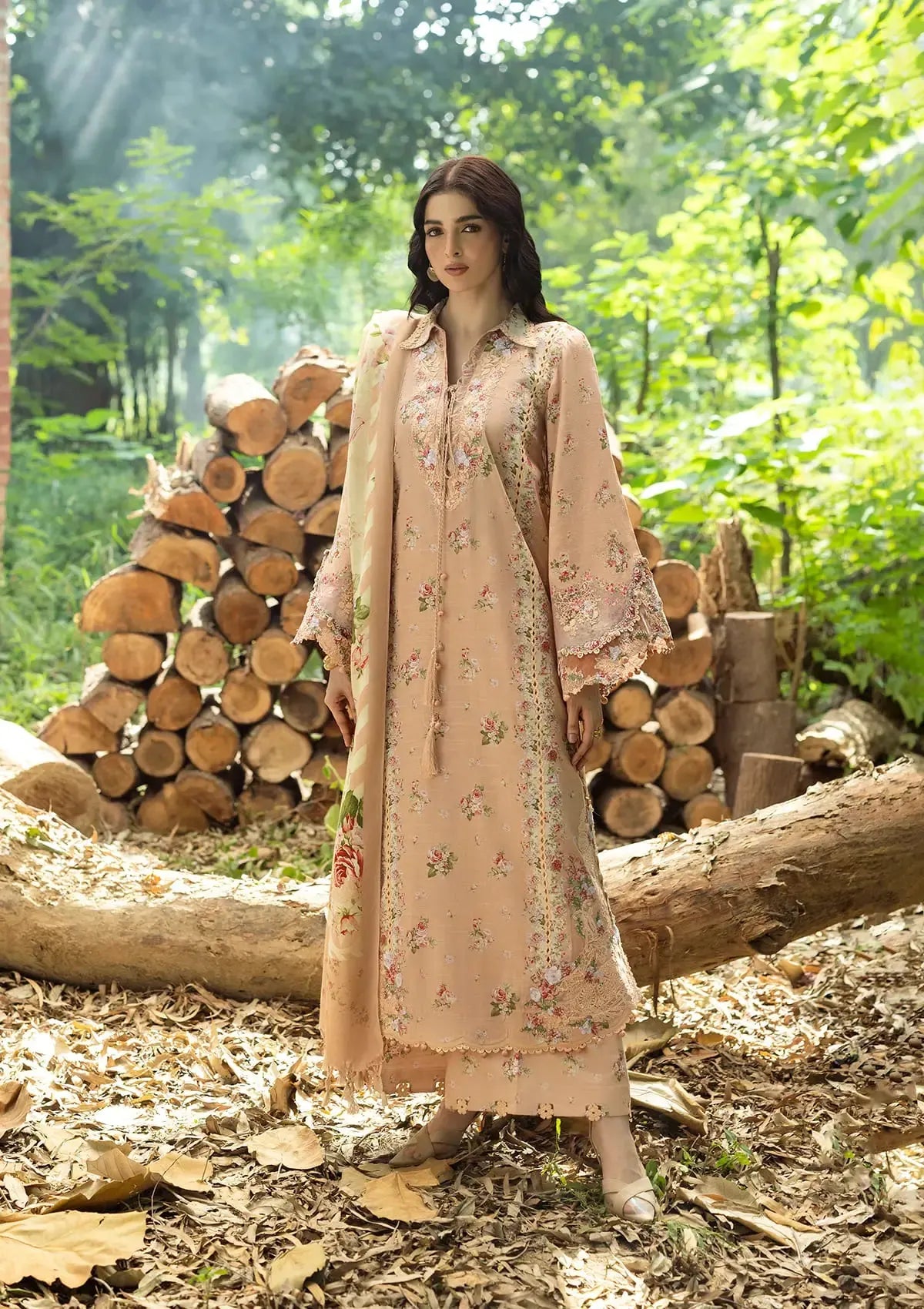 Wilderness by Elaf Unstitched Khaddar Embroidered Collection'26 (EWR-4A PRIMROSE)