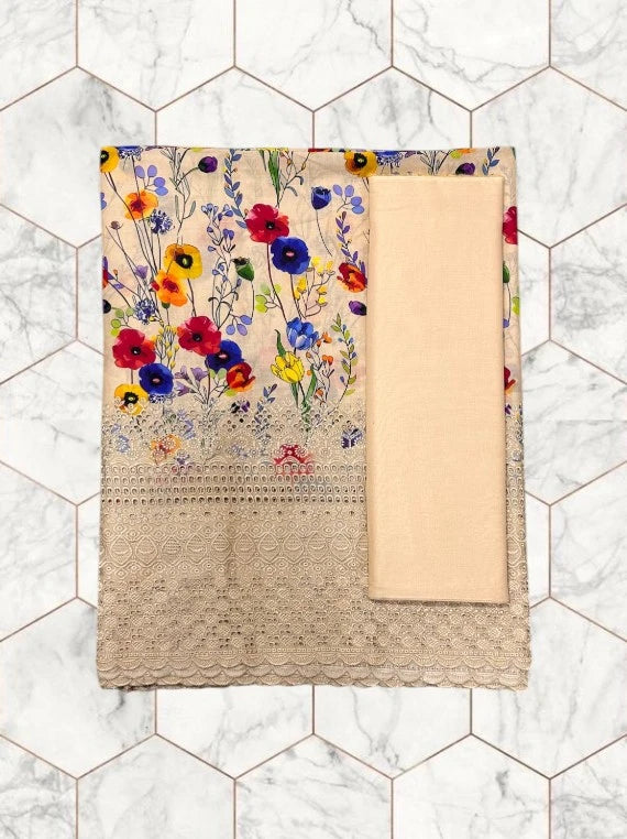 Wines Printed Chikankari Lawn Edit26 Vol-FA28 (D-02)