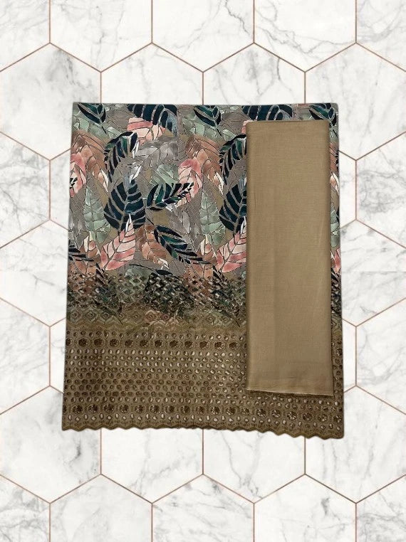 Wines Printed Chikankari Lawn Edit26 Vol-FA28 (D-03)