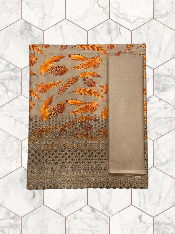 Wines Printed Chikankari Lawn Edit26 Vol-FA28 (D-05)