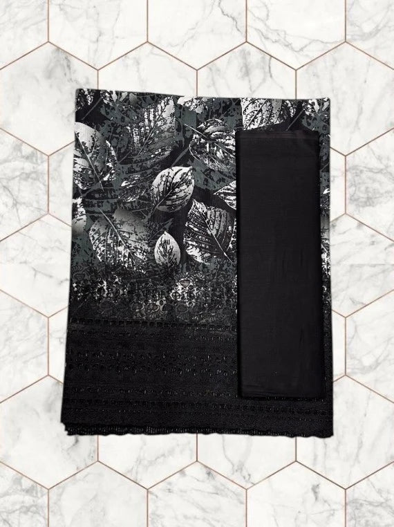 Wines Printed Chikankari Lawn Edit26 Vol-FA28 (D-07)