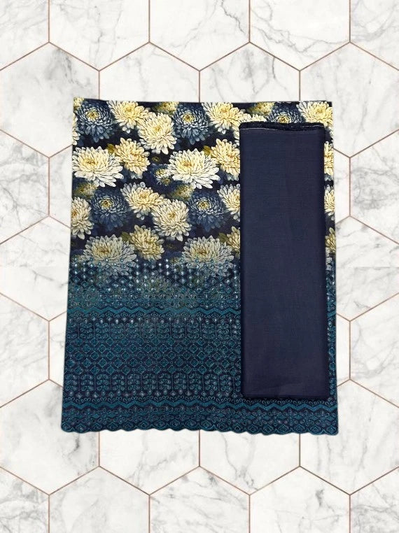 Wines Printed Chikankari Lawn Edit26 Vol-FA28 (D-11)