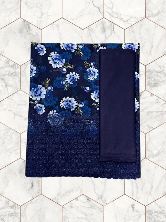 Wines Printed Chikankari Lawn Edit26 Vol-FA28 (D-15)