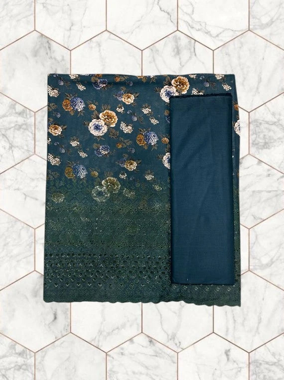 Wines Printed Chikankari Lawn Edit26 Vol-FA28 (D-17)