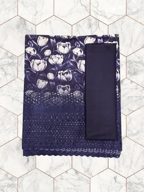 Wines Printed Chikankari Lawn Edit26 Vol-FA28 (D-27)