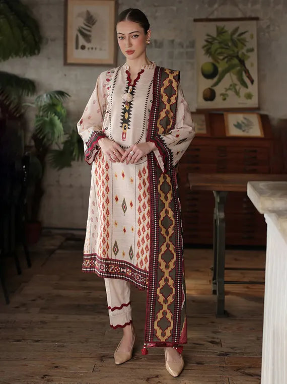 Winter Diaries by Gul Ahmed Unstitched Khaddar Collection'26 (K-62145)