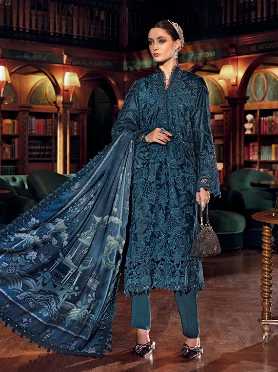 Winter Luxe by MARIA.B Embroidered Velvet Collection 2025 (D10)