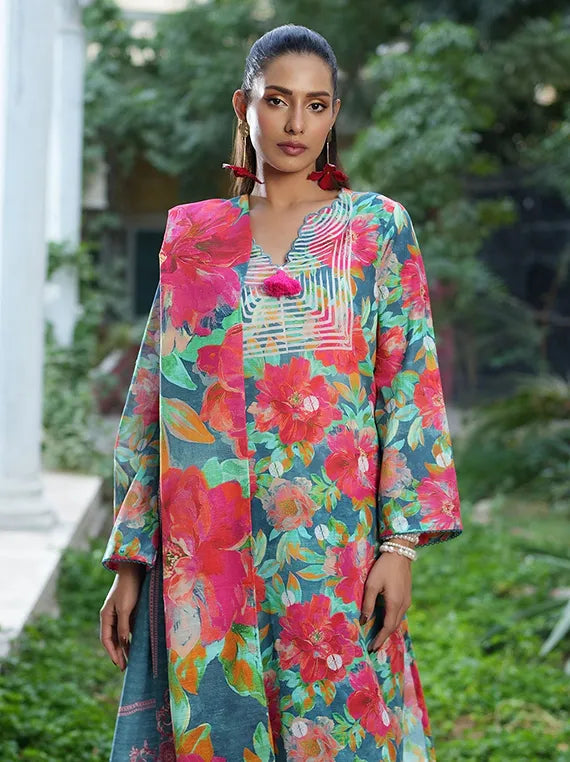 Winter Muse Printed Khaddar Collection 2025 by Gul Ahmed (SD-62016)