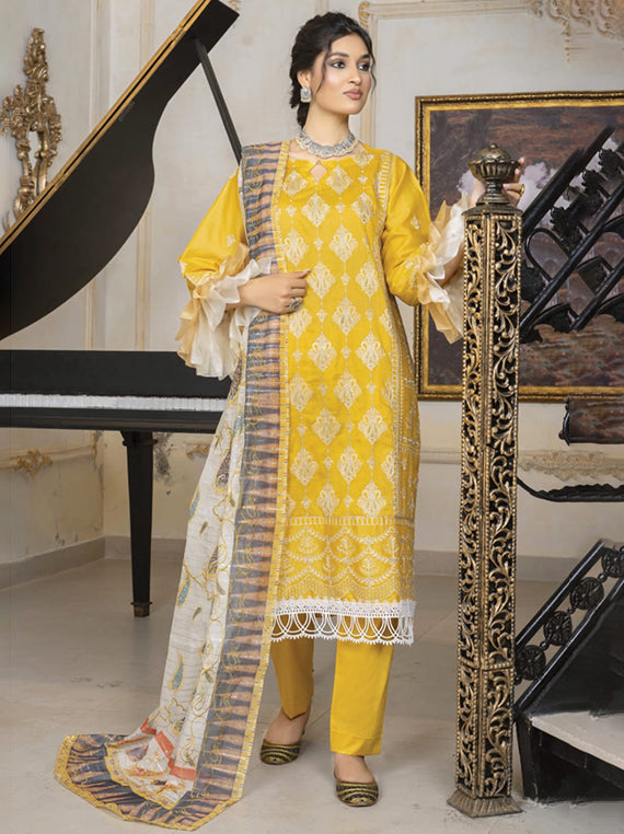 Yakh Basta Embroidery Lawn Collection 2025 By Colorum (Design-04)