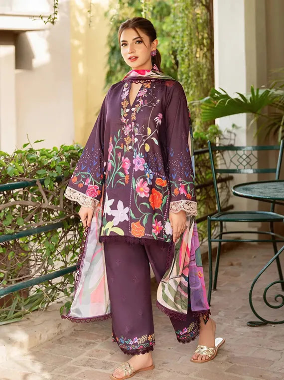 Yakin by Asifa and Nabeel Embroidered Lawn Collection 2025