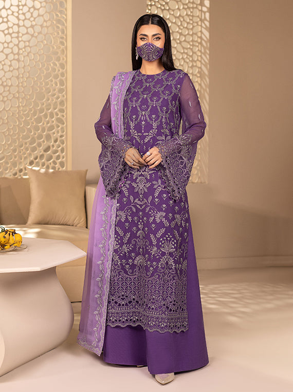 Flossie Festive Embroidered Unstitched Collection'26 (ZE-109)