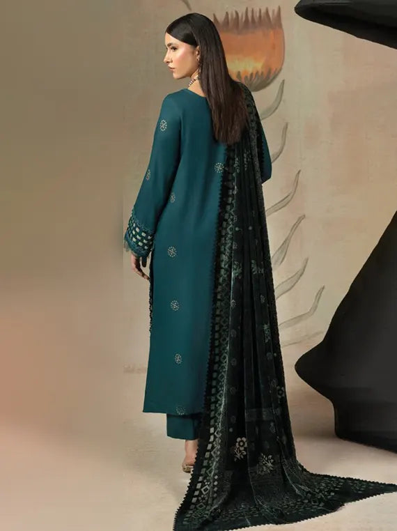 ZOUQ by Hum Dum Embroidered Wool Unstitched Collection'26 (D-10)