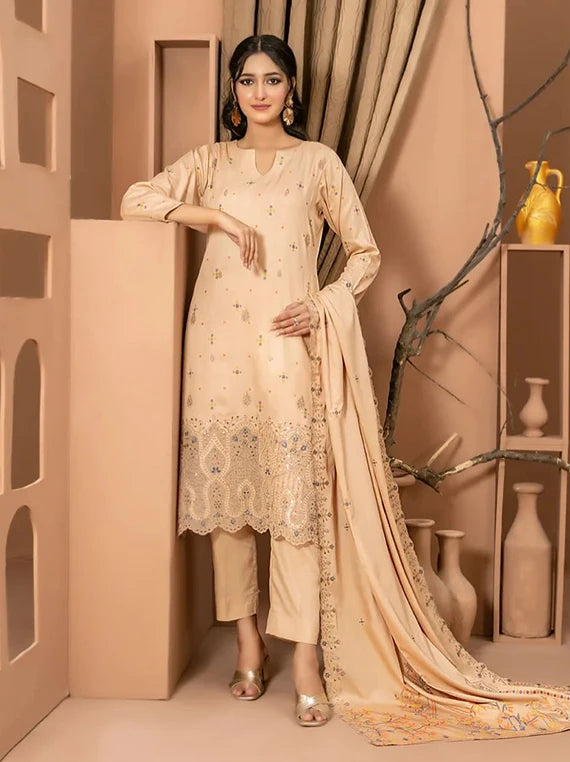 ZOUQ by Tawakkal Fabrics Embroidered Collection 2026 (D-02)