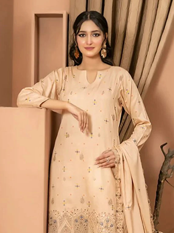 ZOUQ by Tawakkal Fabrics Embroidered Collection 2026 (D-03)