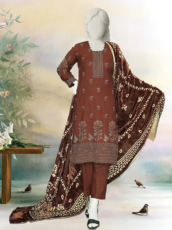 ZOYA by ABC Printed Dhanak Zari Collection 2025 (D-794)