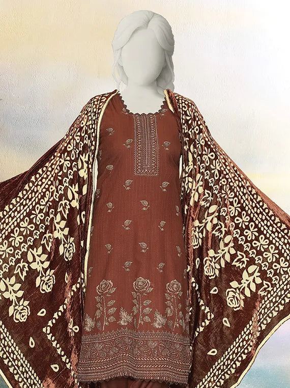 ZOYA by ABC Printed Dhanak Zari Collection 2025 (D-794)