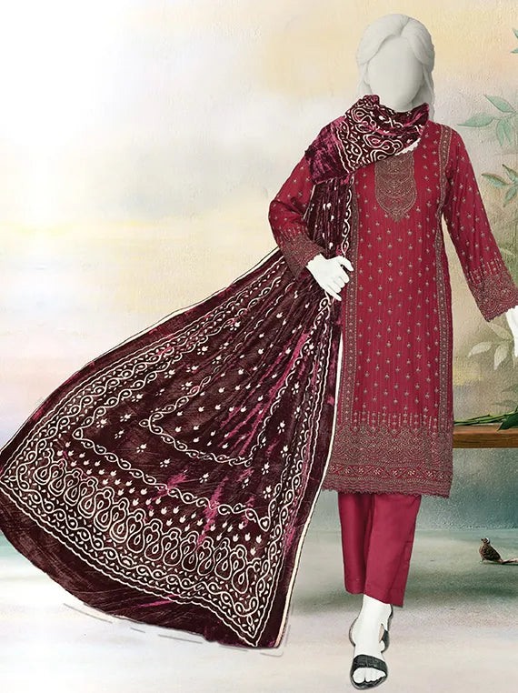 ZOYA by ABC Printed Dhanak Zari Collection 2025 (D-799)