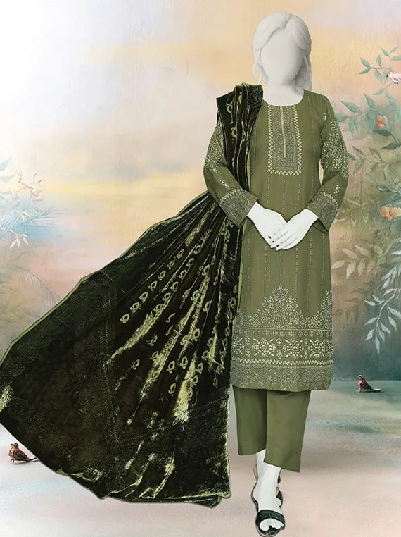 ZOYA by ABC Printed Dhanak Zari Collection 2025 (D-800)