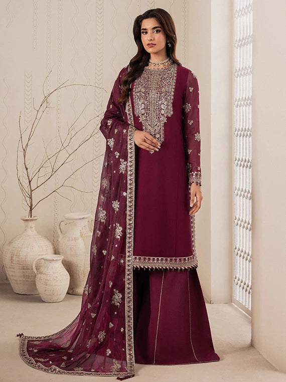 Bayaan by Zarif Embroidered Chiffon Collection 2026 (ZR-BYN-NIDAH-04)