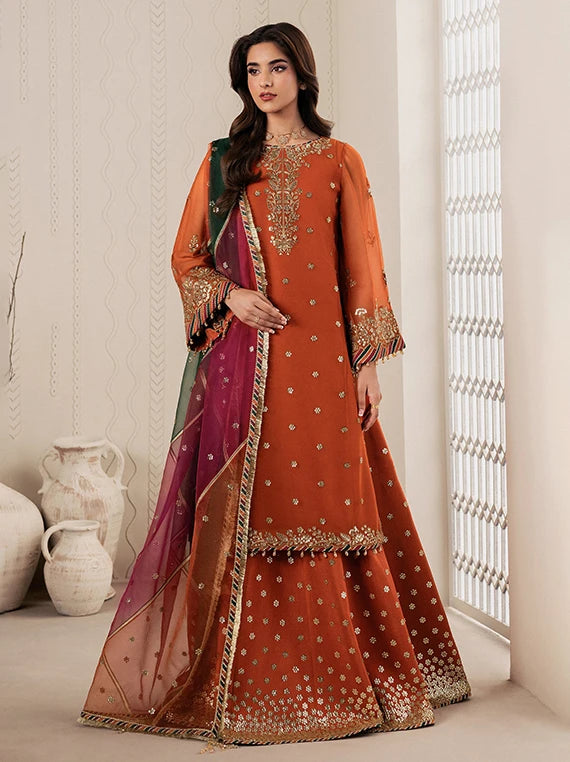 Bayaan by Zarif Embroidered Chiffon Collection 2026 (ZR-BYN-SUNOOR-02)
