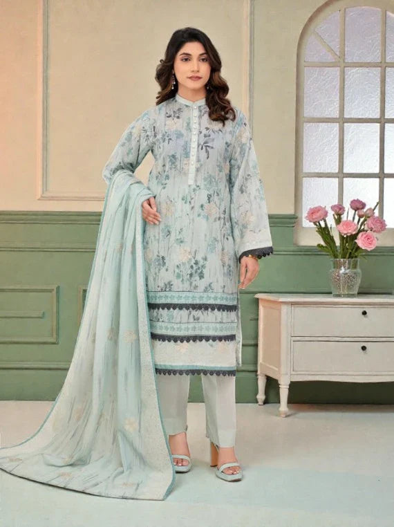 Zara Ansari Fancy Lawn Collection 2026 (D-09)