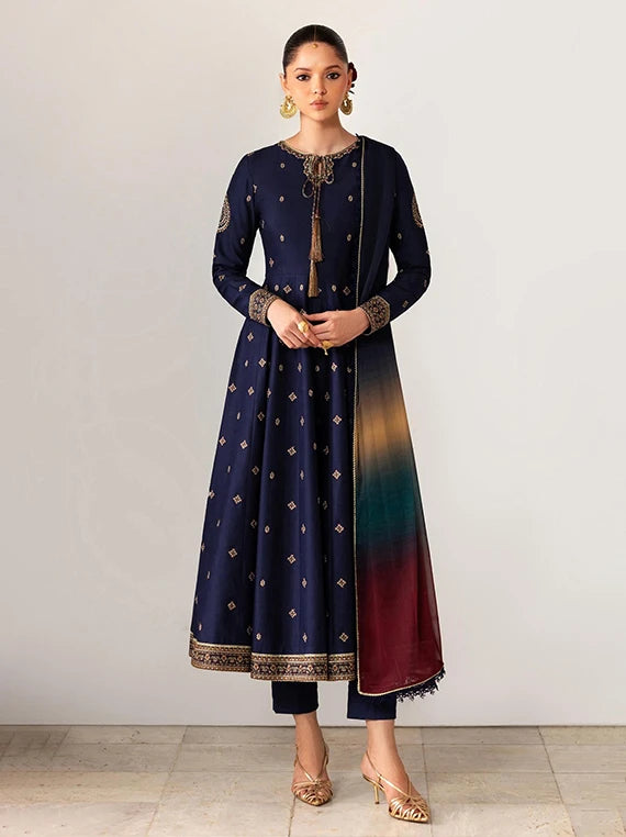 Zarif Lux Embroidered Boring Lawn Collection 2026 (ZF-ZL-02 RUELLE)