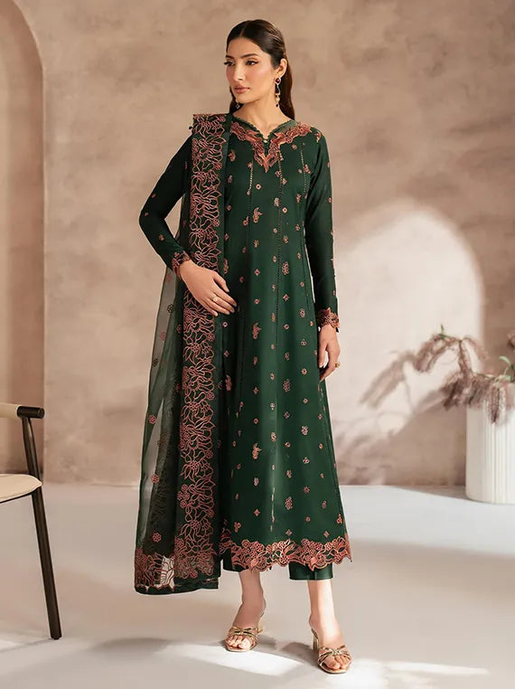 Zarif Luxury Lawn Collection 2025 (04-Siraan)