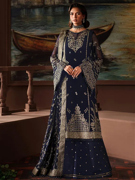 Zarif Premium Chiffon Collection 2025 (ZRF-PRC-06 FELICIA)