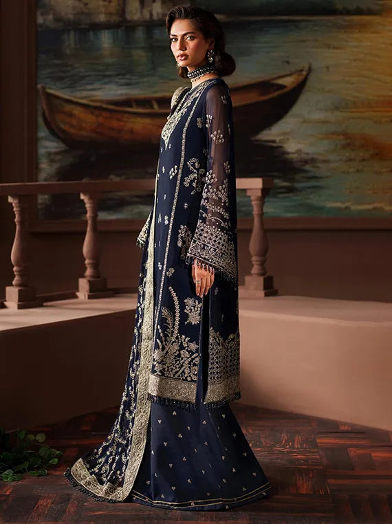 Zarif Premium Chiffon Collection 2025 (ZRF-PRC-06 FELICIA)