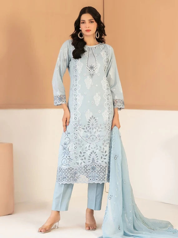 Zaylee by Tawakkal Fabrics EMB Lawn Collection 2026 (D-2831)