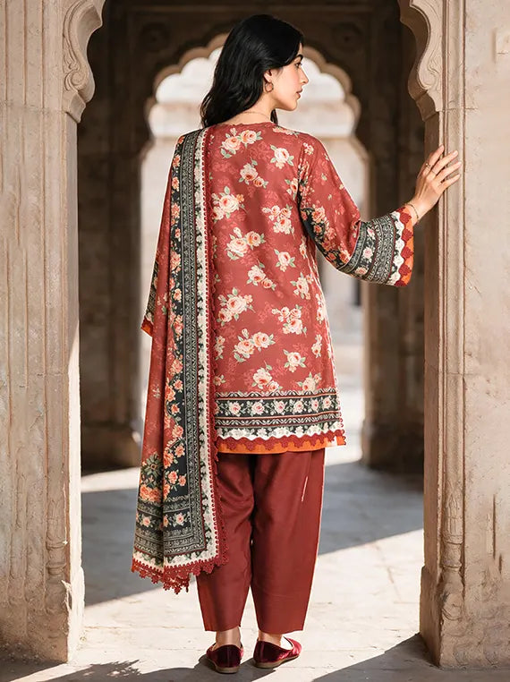 Zellburry Printed Khaddar Unstitched Collection'26 (WUWQ1X30115)
